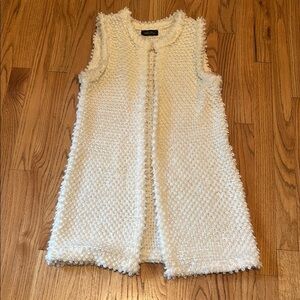 Off white long vest